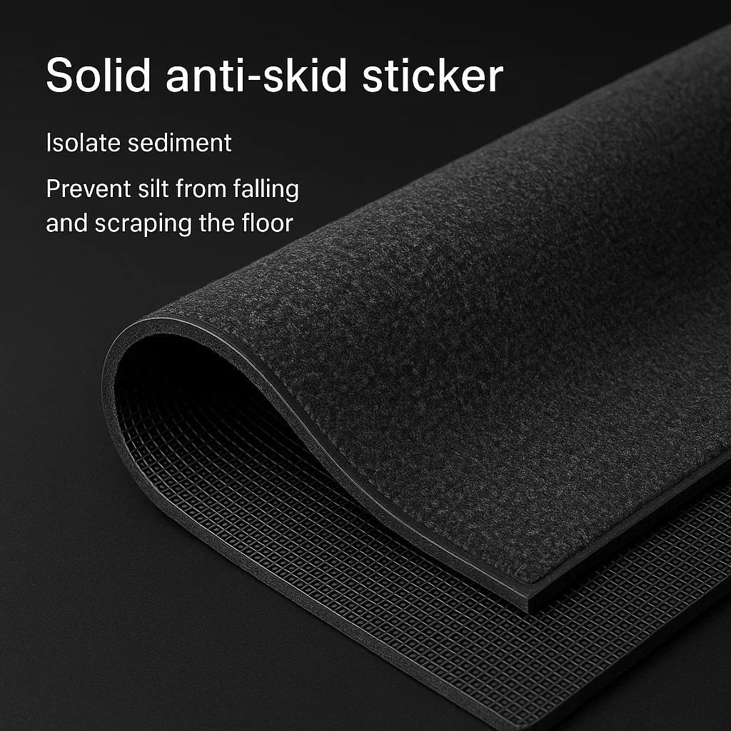 Non-Slip Outdoor Mat Rug with Ribbed Texture and Rubber Backing for Entryways - Image 3