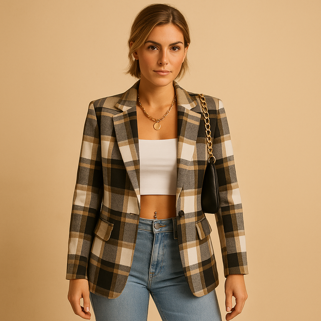 Women’s open-front elegant blazer with a flattering silhouette, perfect for work, casual outings, and evening occasions.