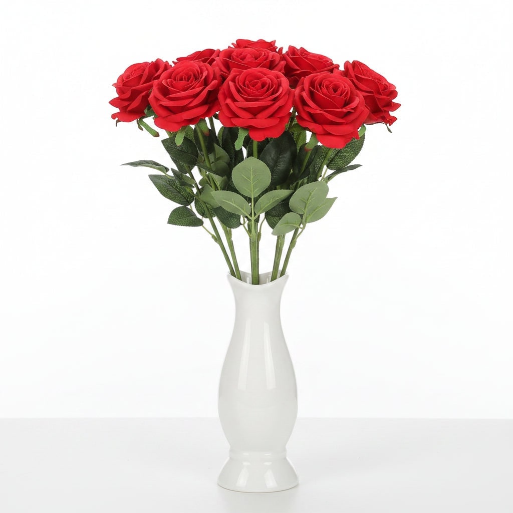 Outdoor Artificial Flowers Bouquet with Realistic Fabric Petals and Flexible Stems in Bulk - Image 3