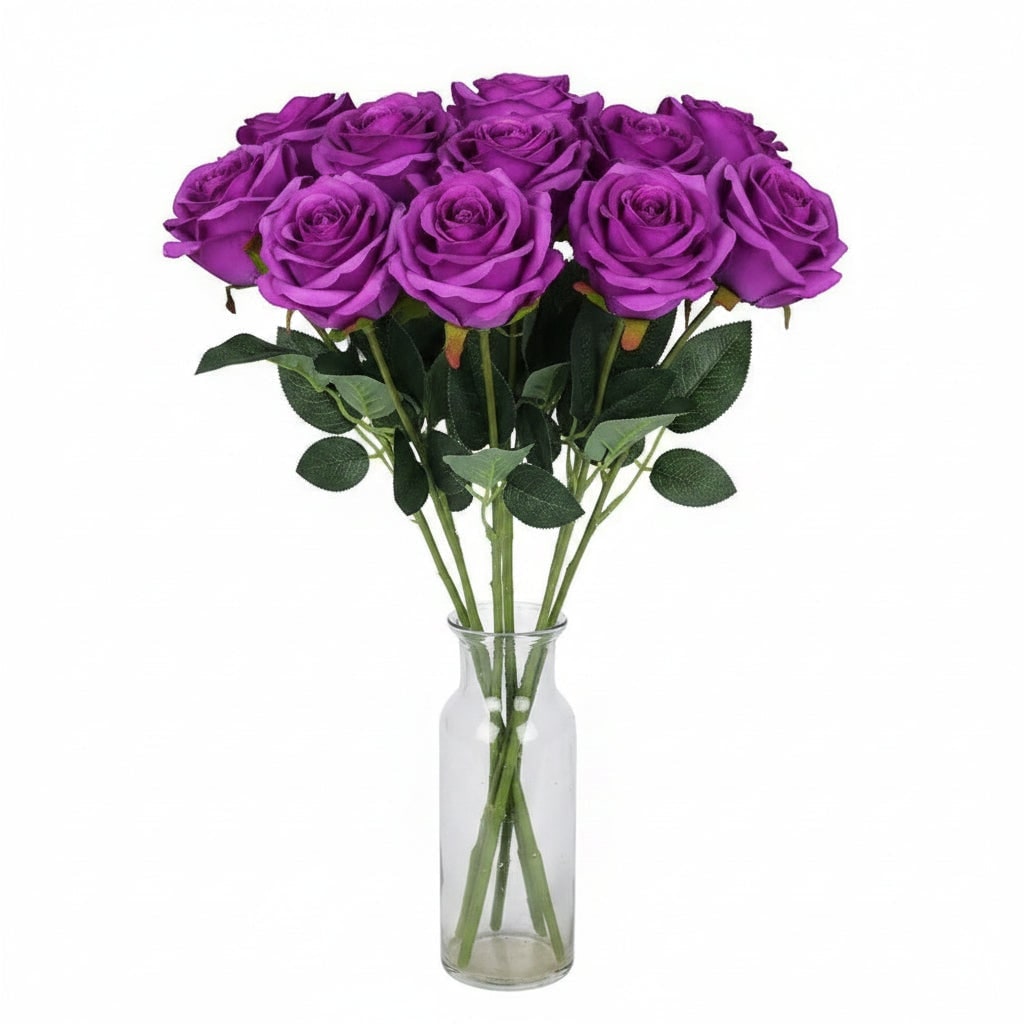 Outdoor Artificial Flowers Bouquet with Realistic Fabric Petals and Flexible Stems in Bulk - Image 6