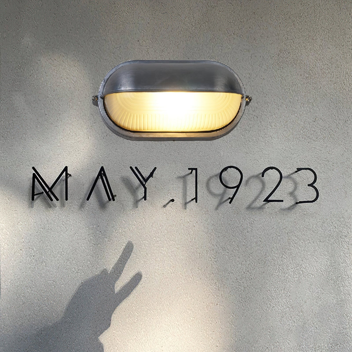 Outdoor Bulkhead Wall Light with Oval Design and Ribbed Glass Diffuser - Image 13