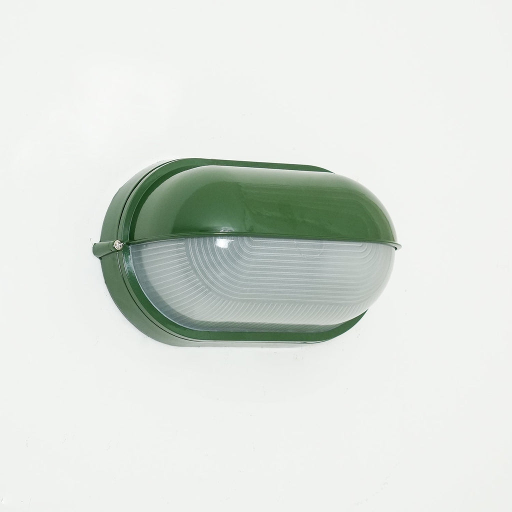 Outdoor Bulkhead Wall Light with Oval Design and Ribbed Glass Diffuser - Image 21