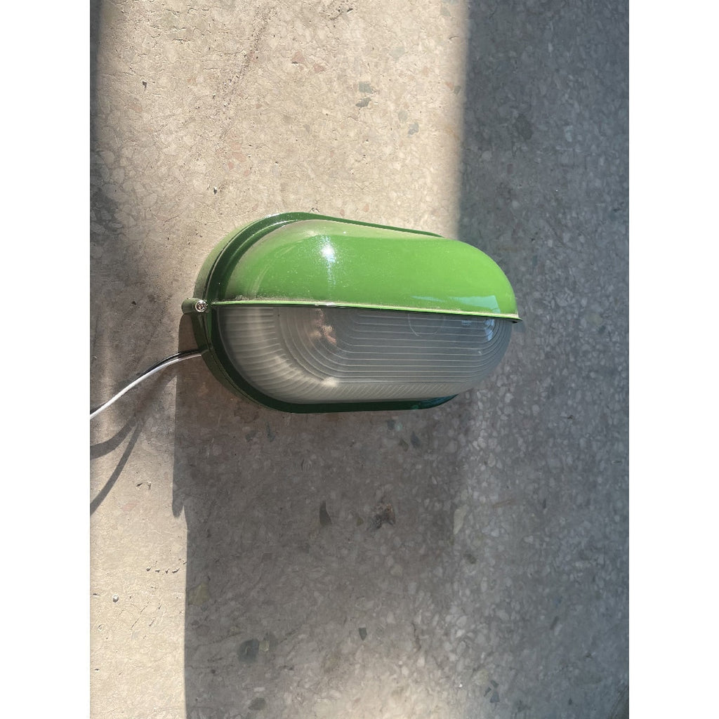 Outdoor Bulkhead Wall Light with Oval Design and Ribbed Glass Diffuser - Image 30