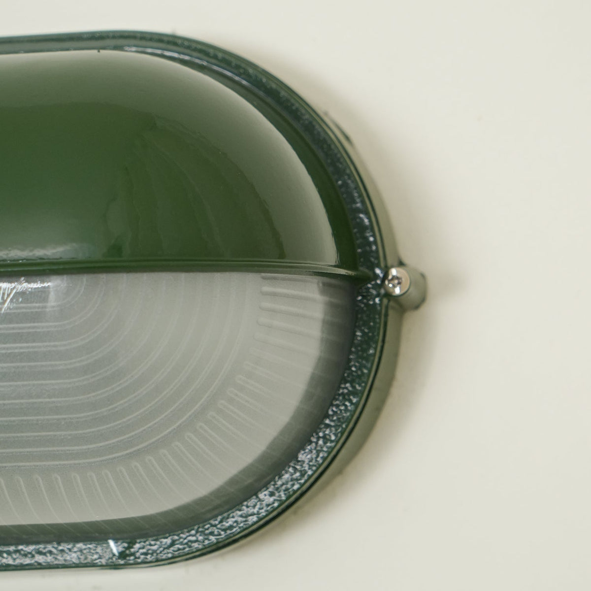 Outdoor Bulkhead Wall Light with Oval Design and Ribbed Glass Diffuser - Image 32