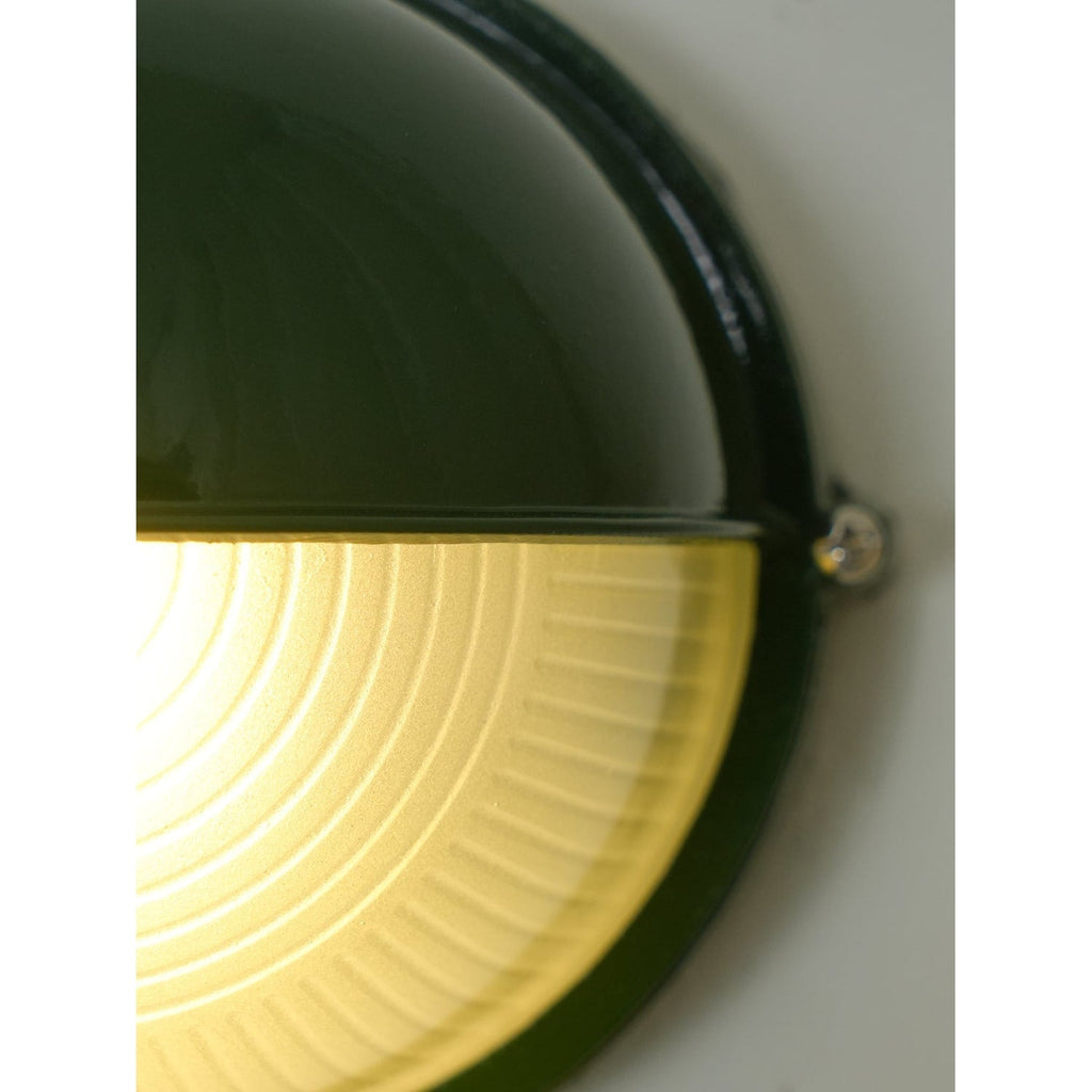 Outdoor Bulkhead Wall Light with Oval Design and Ribbed Glass Diffuser - Image 33