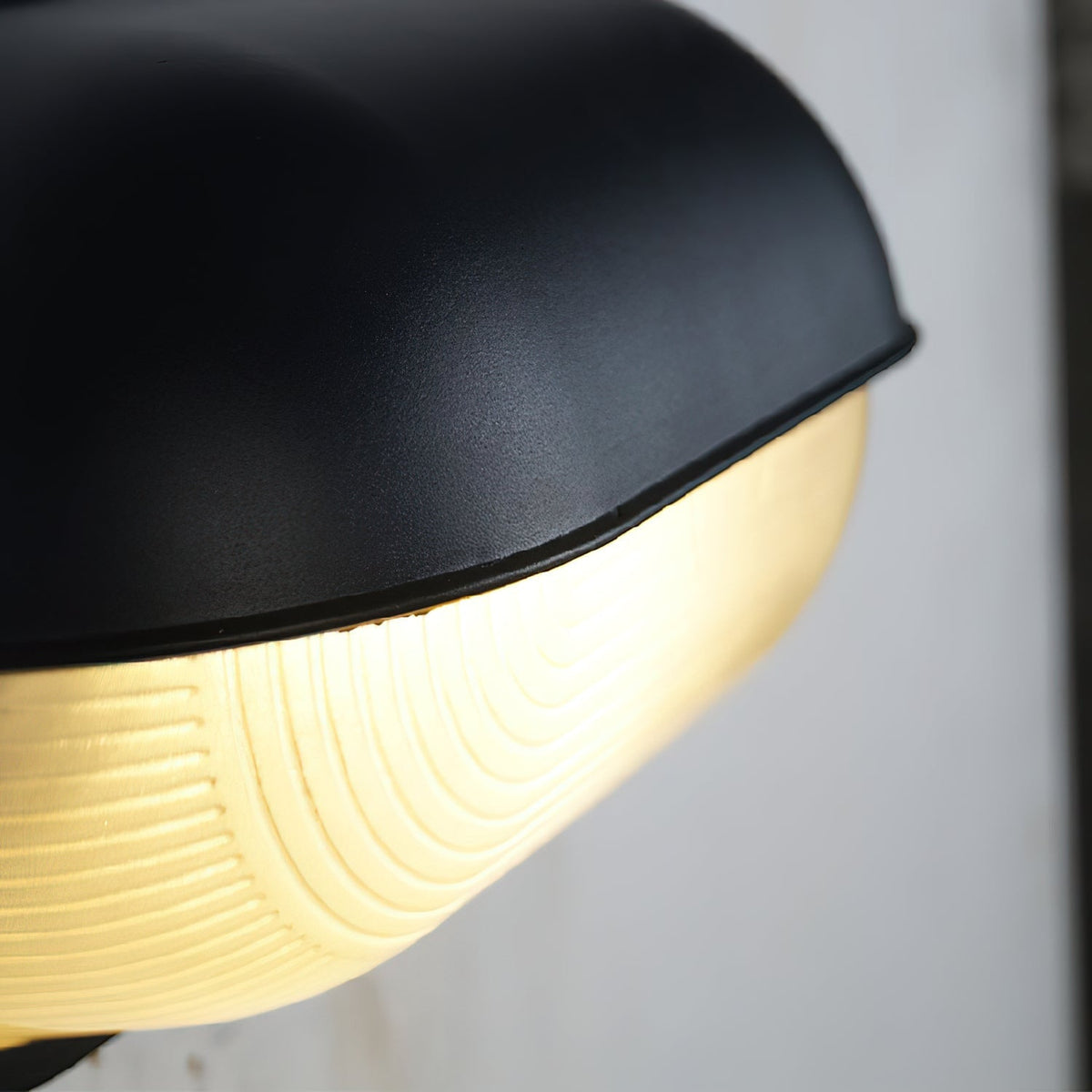 Outdoor Bulkhead Wall Light with Oval Design and Ribbed Glass Diffuser - Image 40