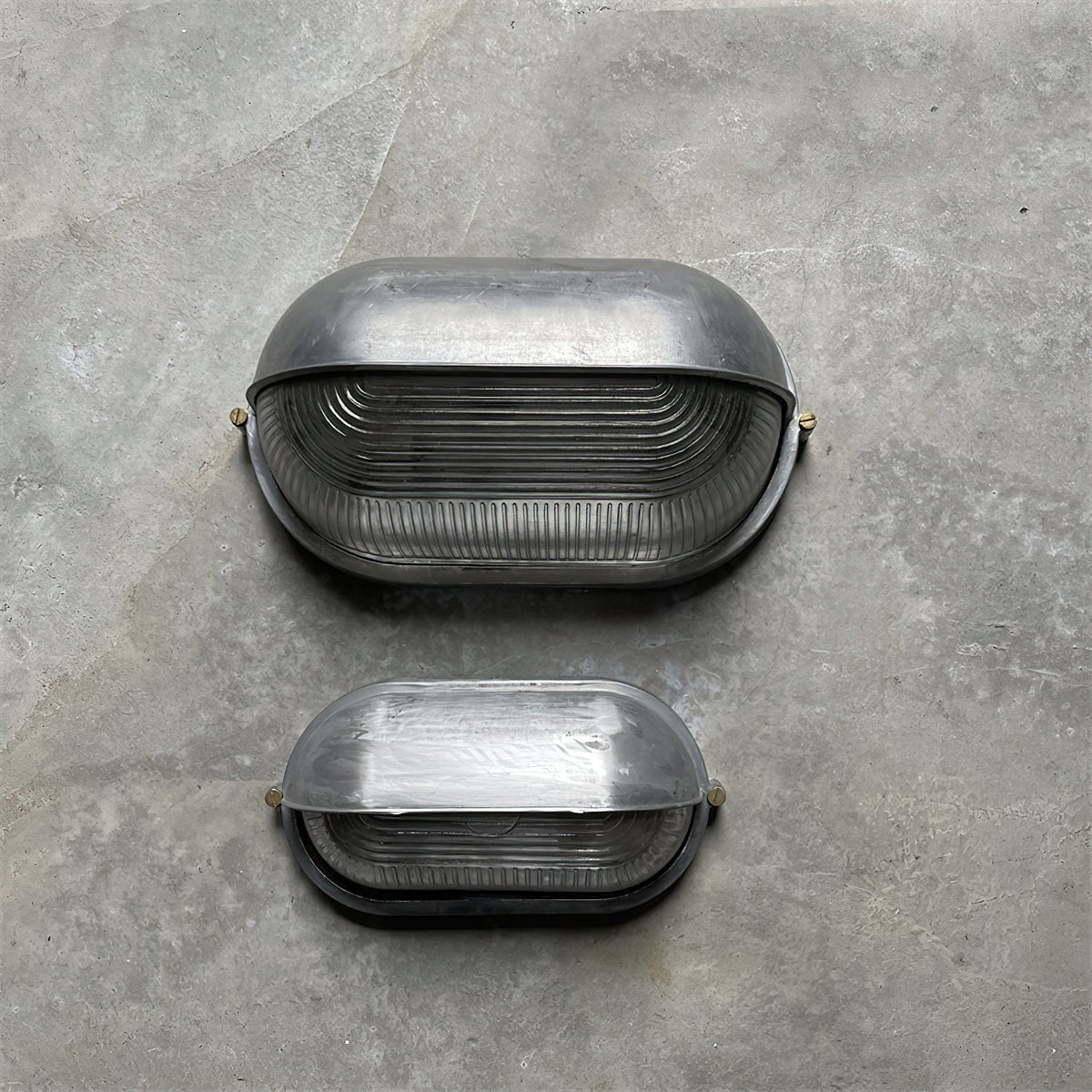 Outdoor Bulkhead Wall Light with Oval Design and Ribbed Glass Diffuser - Image 42