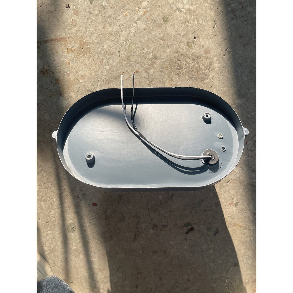 Outdoor Bulkhead Wall Light with Oval Design and Ribbed Glass Diffuser - Image 49