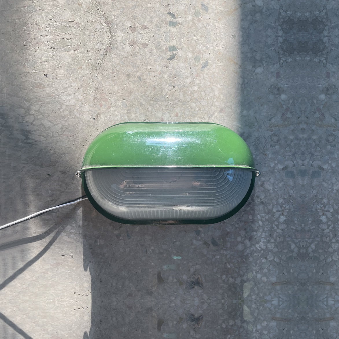 Outdoor Bulkhead Wall Light with Oval Design and Ribbed Glass Diffuser - Image 56