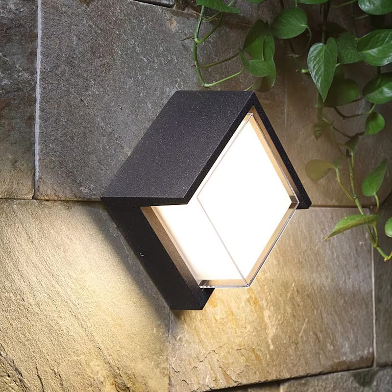 Outdoor Wall Light with Motion Sensor and Weather-Resistant Aluminum Frame - Image 1