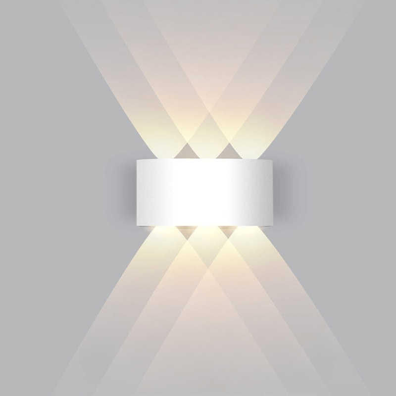 Outdoor Wall Light with Up Down LED Curved Design Waterproof Exterior Lighting - Image 10