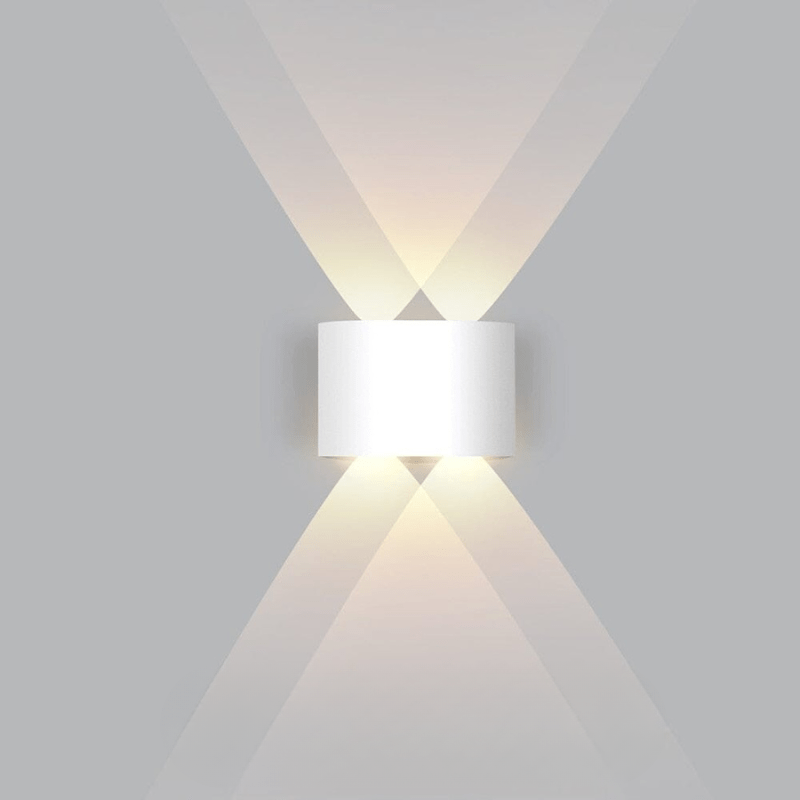 Outdoor Wall Light with Up Down LED Curved Design Waterproof Exterior Lighting - Image 11