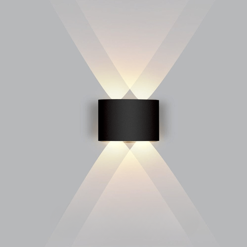 Outdoor Wall Light with Up Down LED Curved Design Waterproof Exterior Lighting - Image 14