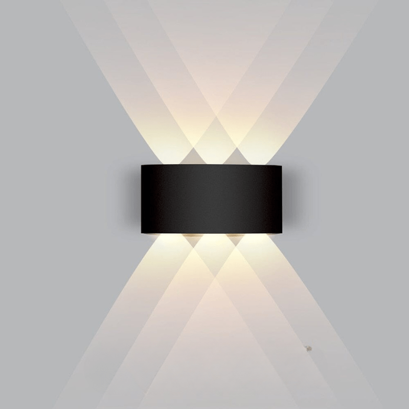 Outdoor Wall Light with Up Down LED Curved Design Waterproof Exterior Lighting - Image 15
