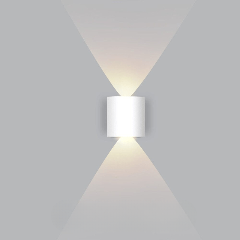 Outdoor Wall Light with Up Down LED Curved Design Waterproof Exterior Lighting - Image 8