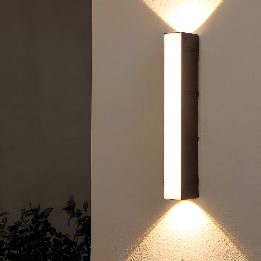 Outdoor Wall Sconce LED with Up Down Light and Weather-Resistant Modern Design - Image 1
