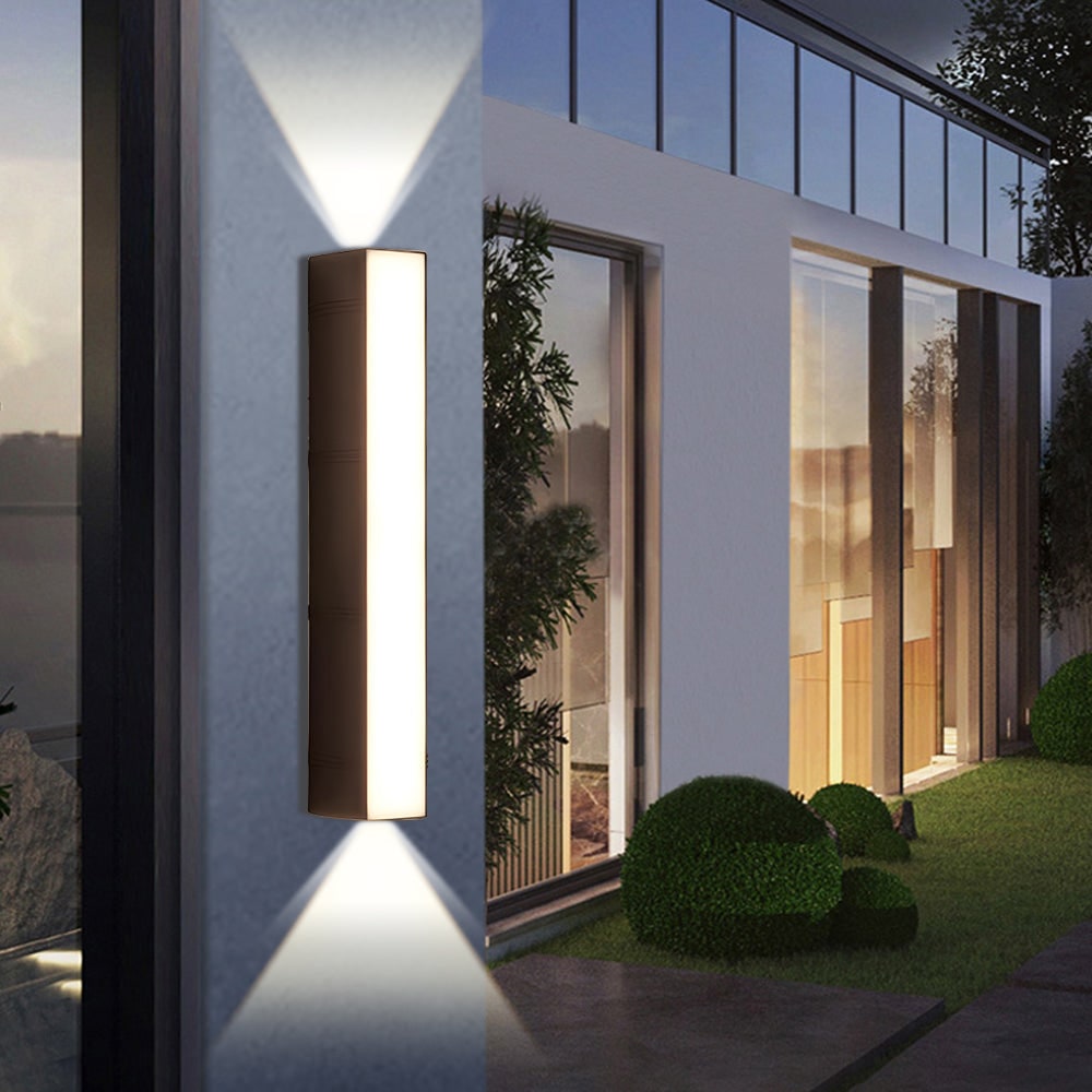 Outdoor Wall Sconce LED with Up Down Light and Weather-Resistant Modern Design - Image 11