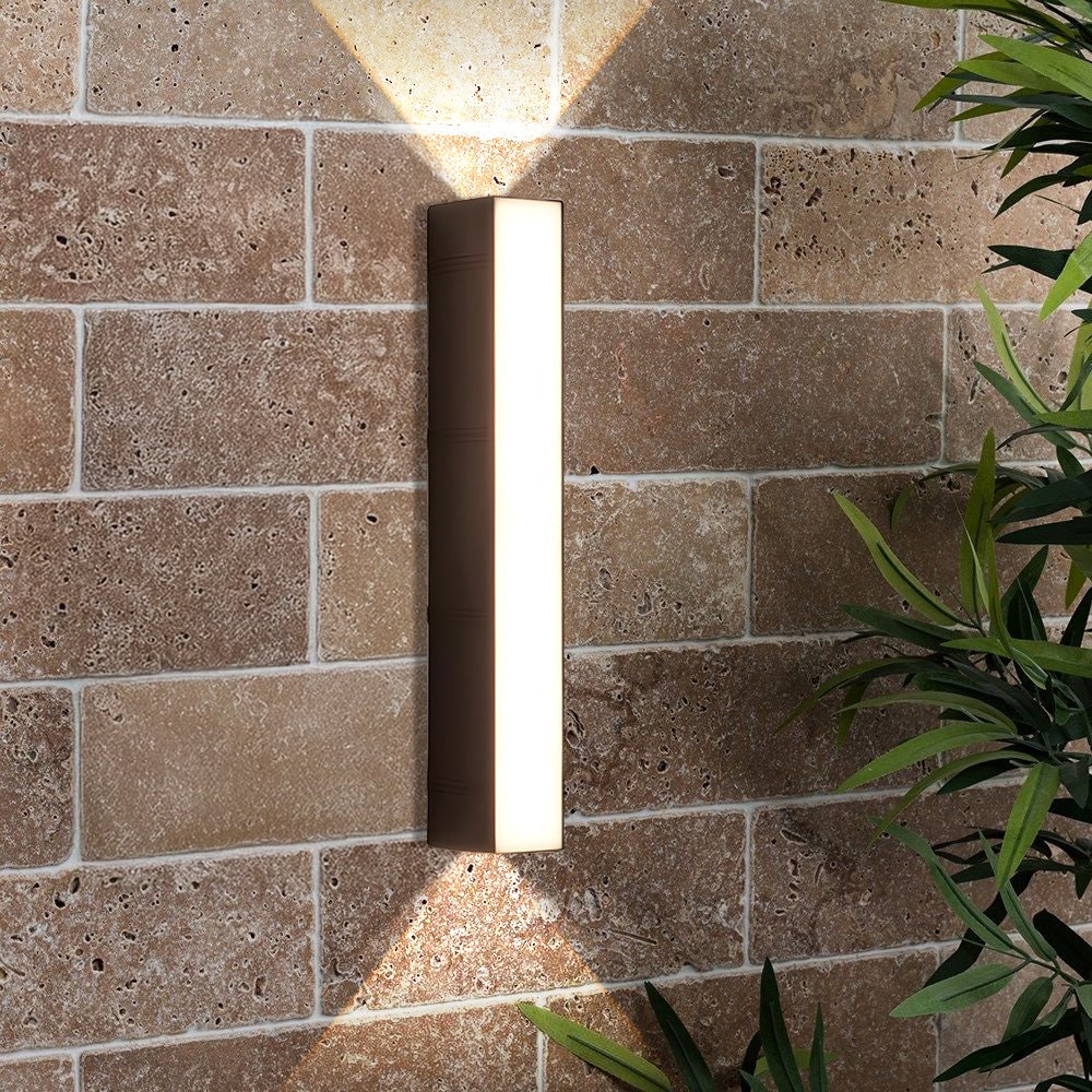 Outdoor Wall Sconce LED with Up Down Light and Weather-Resistant Modern Design - Image 2