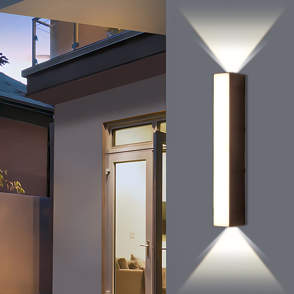 Outdoor Wall Sconce LED with Up Down Light and Weather-Resistant Modern Design - Image 9
