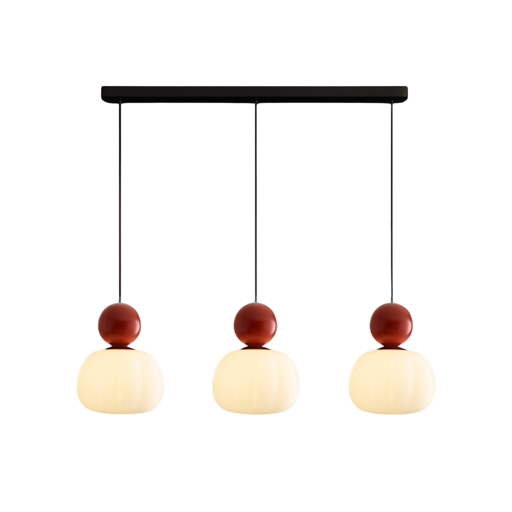 Pendant Light with Translucent Shade and Spherical Accent for Living Room - Image 11
