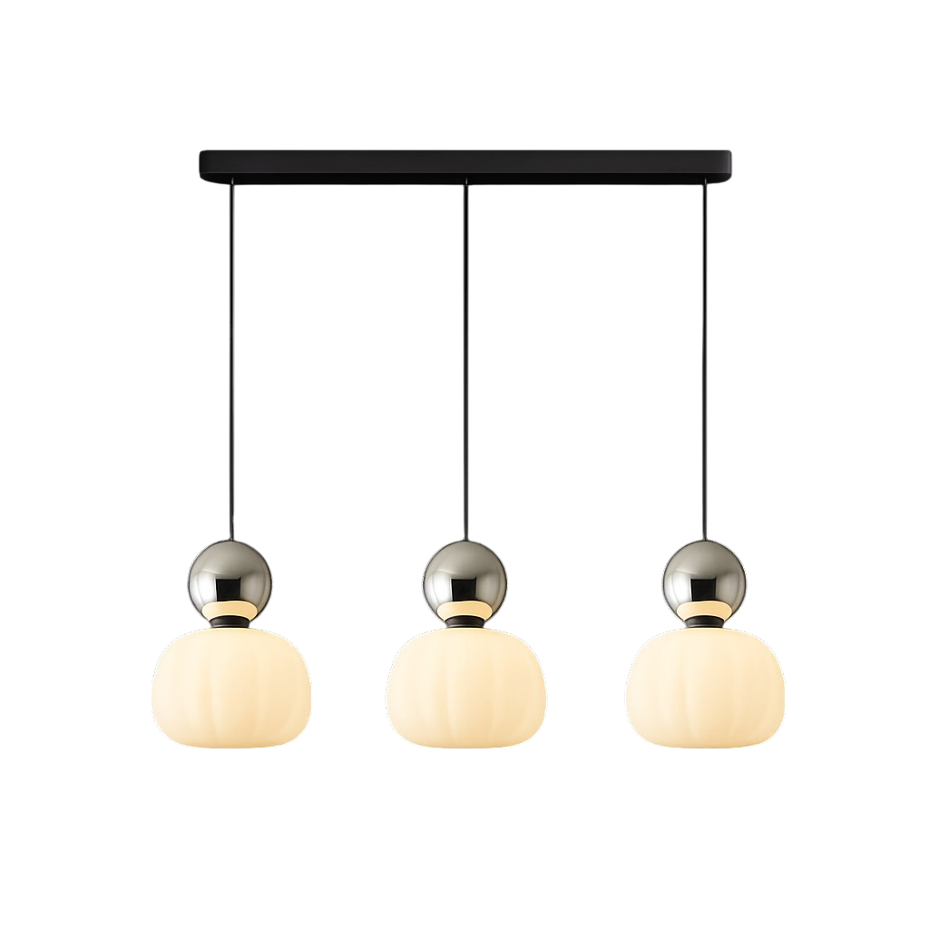 Pendant Light with Translucent Shade and Spherical Accent for Living Room - Image 13