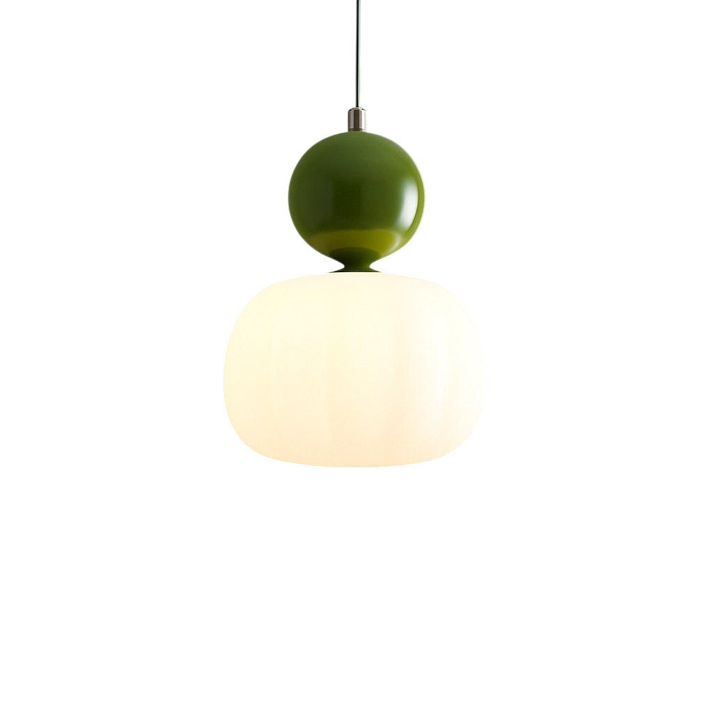 Pendant Light with Translucent Shade and Spherical Accent for Living Room - Image 7