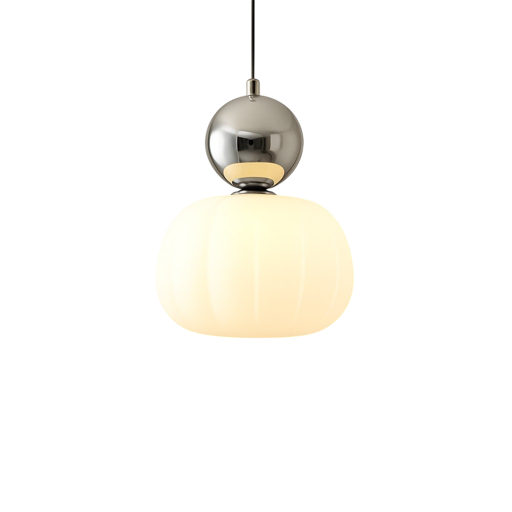 Pendant Light with Translucent Shade and Spherical Accent for Living Room - Image 8