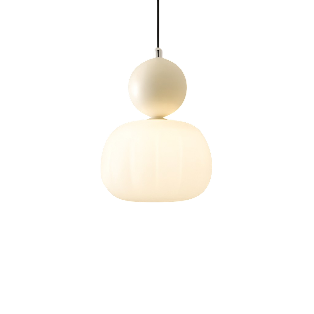 Pendant Light with Translucent Shade and Spherical Accent for Living Room - Image 9
