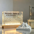 Periodic Table with Real Elements Acrylic LED Display Educational Tabletop Décor - Image 1