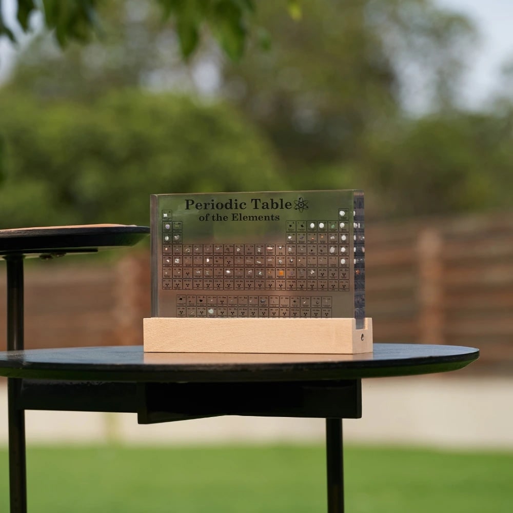 Periodic Table with Real Elements Acrylic LED Display Educational Tabletop Décor - Image 15