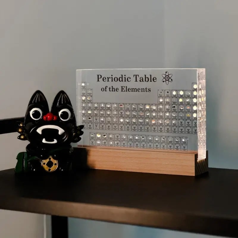 Periodic Table with Real Elements Acrylic LED Display Educational Tabletop Décor - Image 16