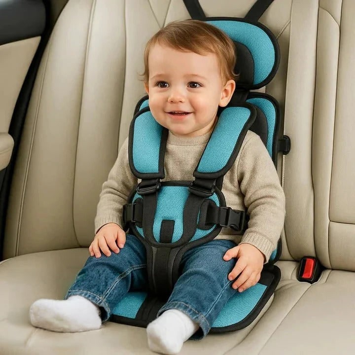 Portable Car Seat with Five-Point Harness Padded Cushion and Breathable Mesh - Image 10