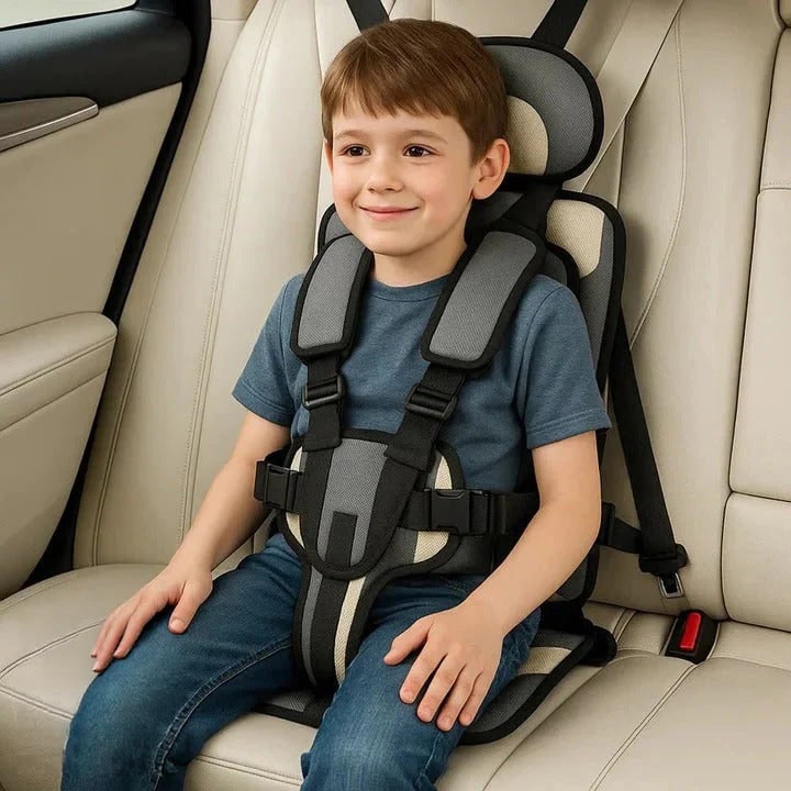 Portable Car Seat with Five-Point Harness Padded Cushion and Breathable Mesh - Image 11