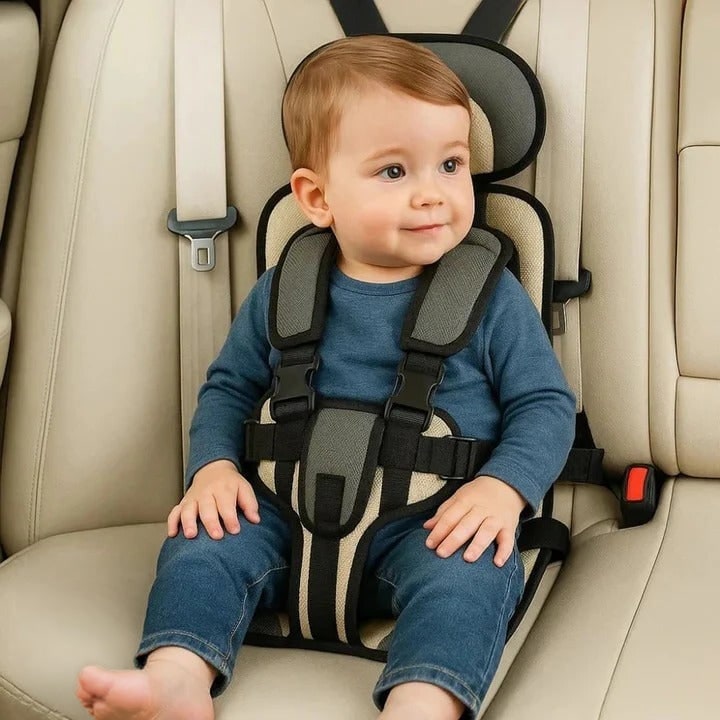 Portable Car Seat with Five-Point Harness Padded Cushion and Breathable Mesh - Image 13