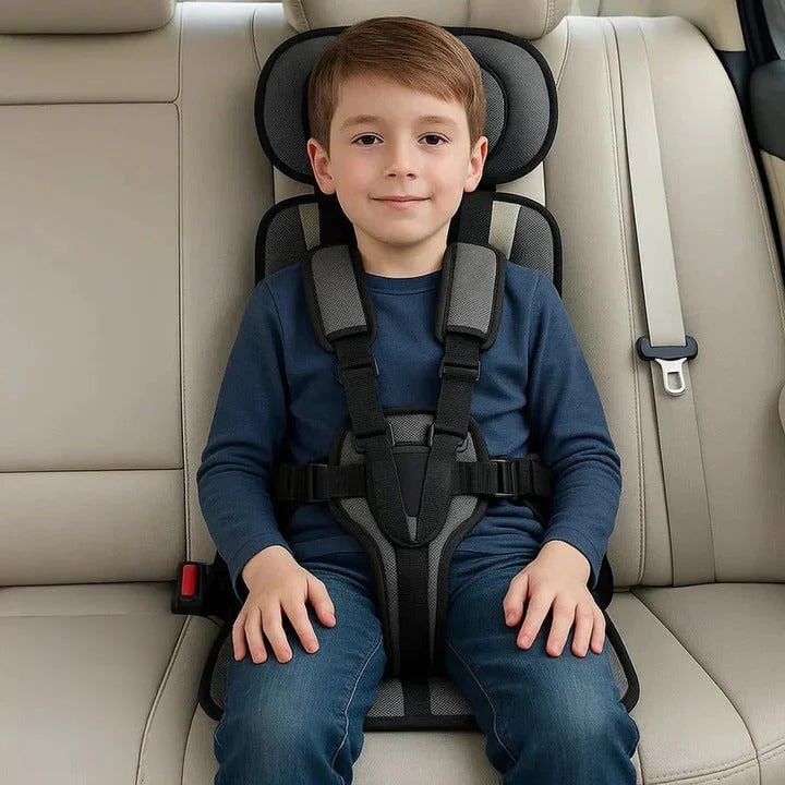 Portable Car Seat with Five-Point Harness Padded Cushion and Breathable Mesh - Image 14