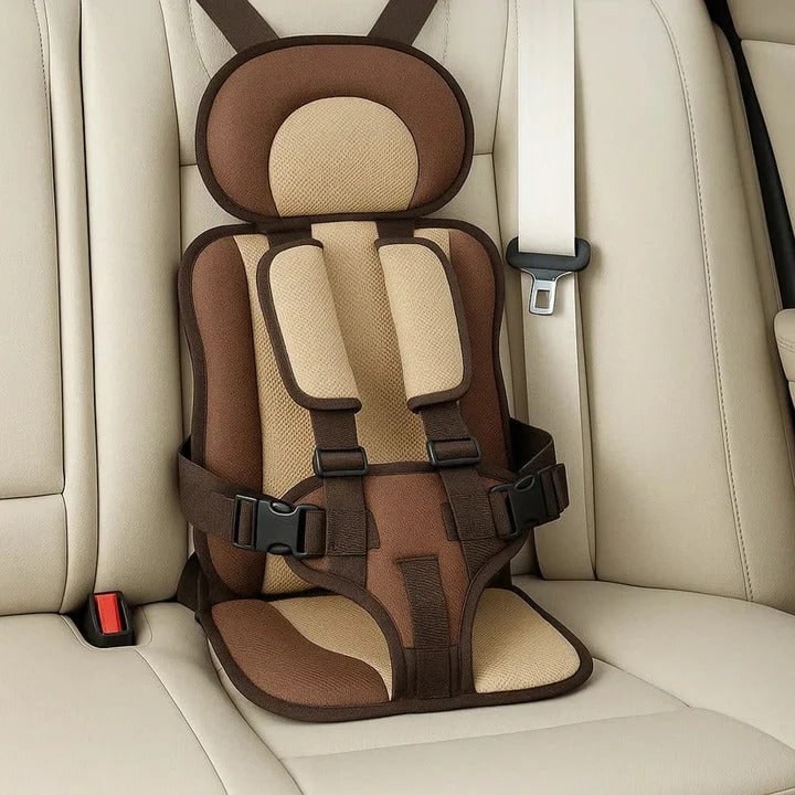 Portable Car Seat with Five-Point Harness Padded Cushion and Breathable Mesh - Image 2