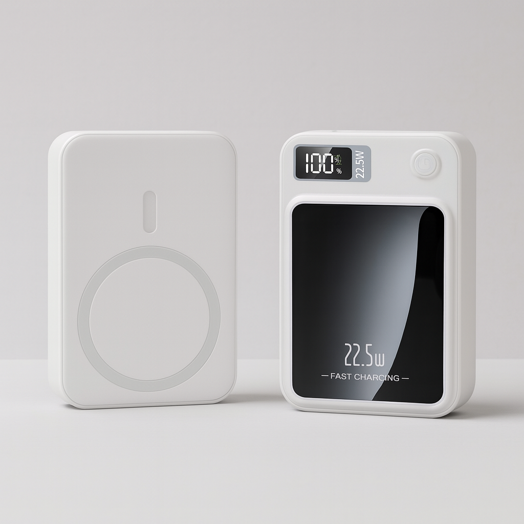 Portable Charger Power Bank with Magnetic Wireless Charging and Digital Display - Image 2