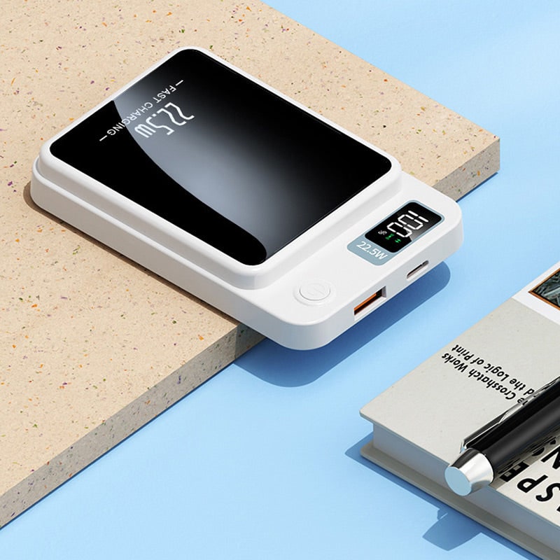 Portable Charger Power Bank with Magnetic Wireless Charging and Digital Display - Image 5