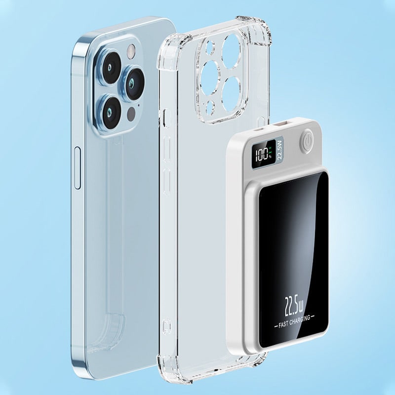 Portable Charger Power Bank with Magnetic Wireless Charging and Digital Display - Image 6