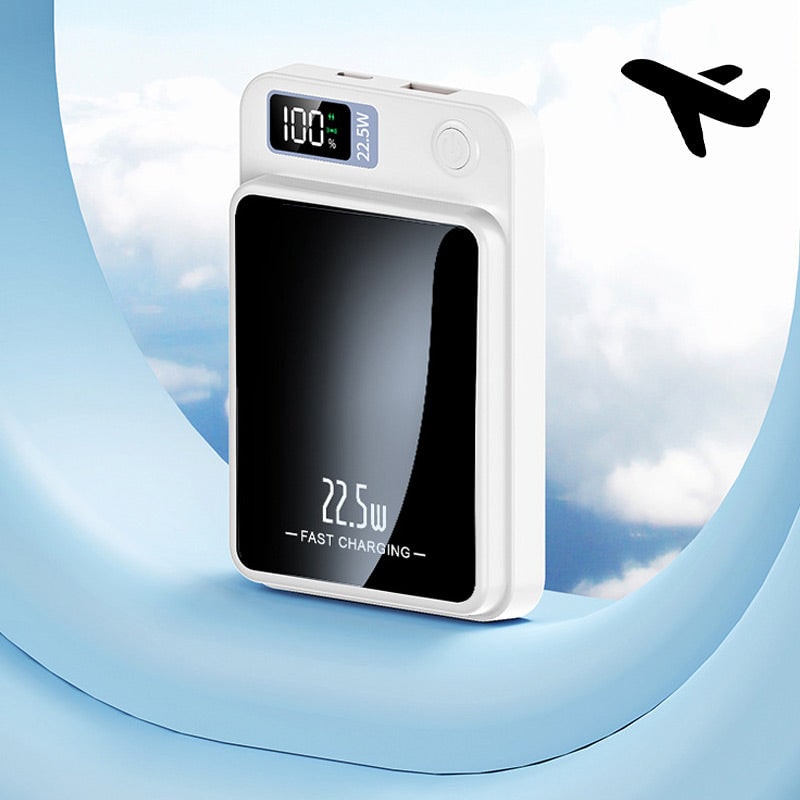 Portable Charger Power Bank with Magnetic Wireless Charging and Digital Display - Image 9