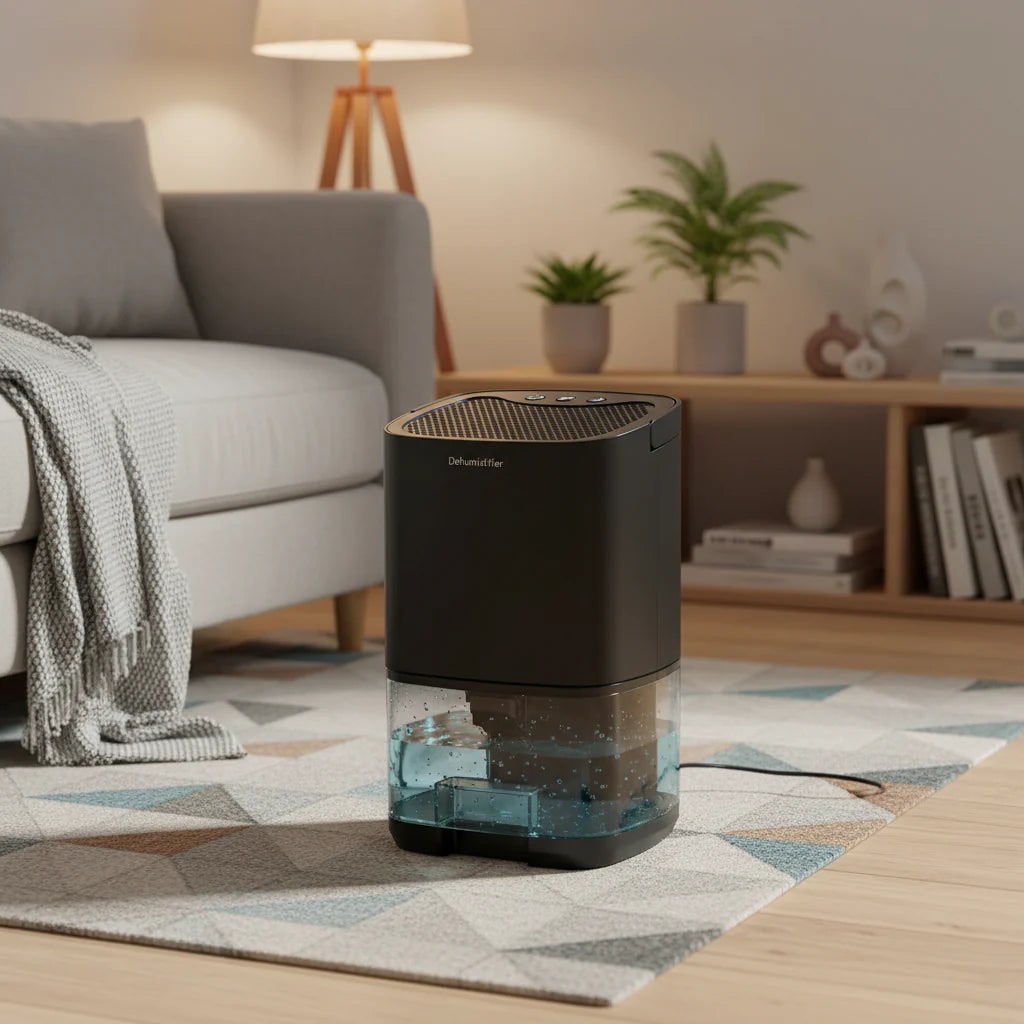 Portable Dehumidifier with Clear Water Tank for Bedroom and Bathroom - Image 3
