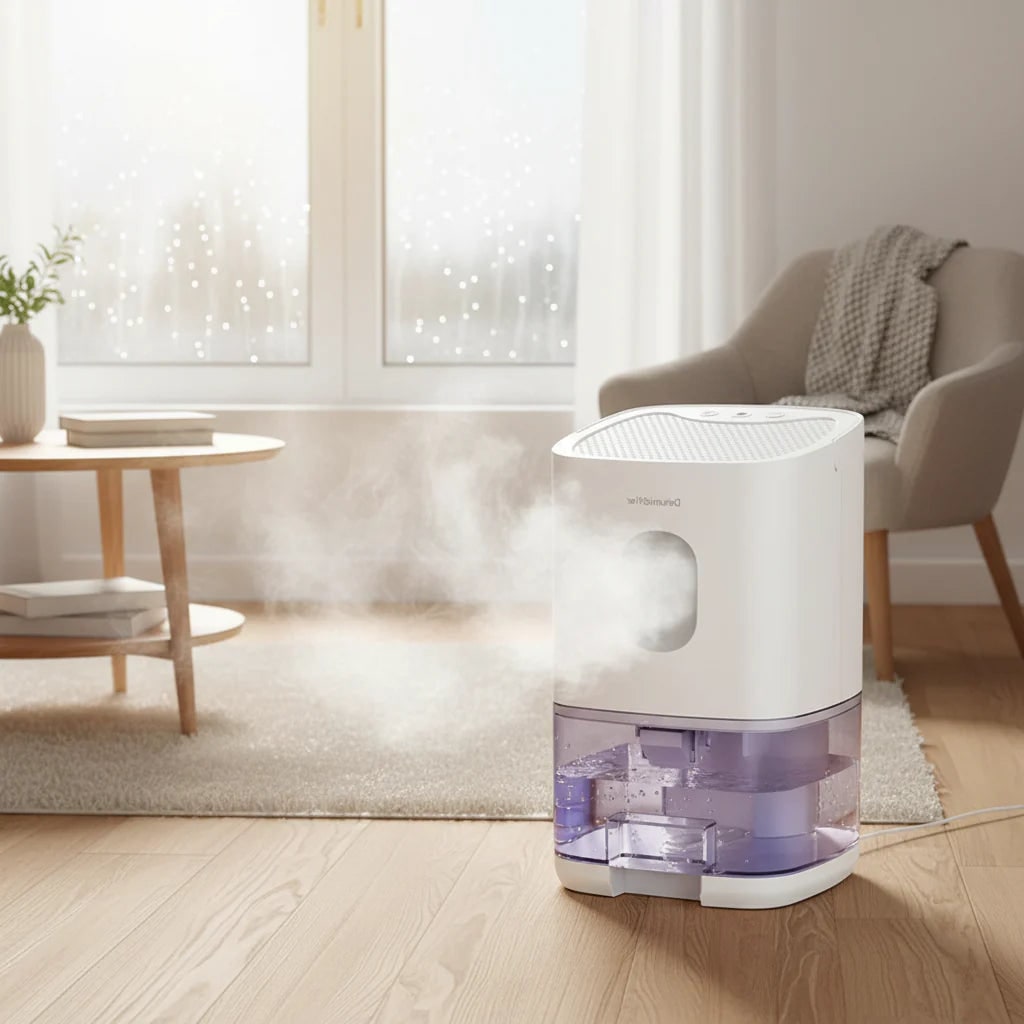 Portable Dehumidifier with Clear Water Tank for Bedroom and Bathroom - Image 4