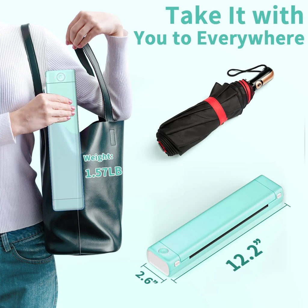Portable Thermal Printer with Wireless Bluetooth and USB for A4 Paper - Image 9