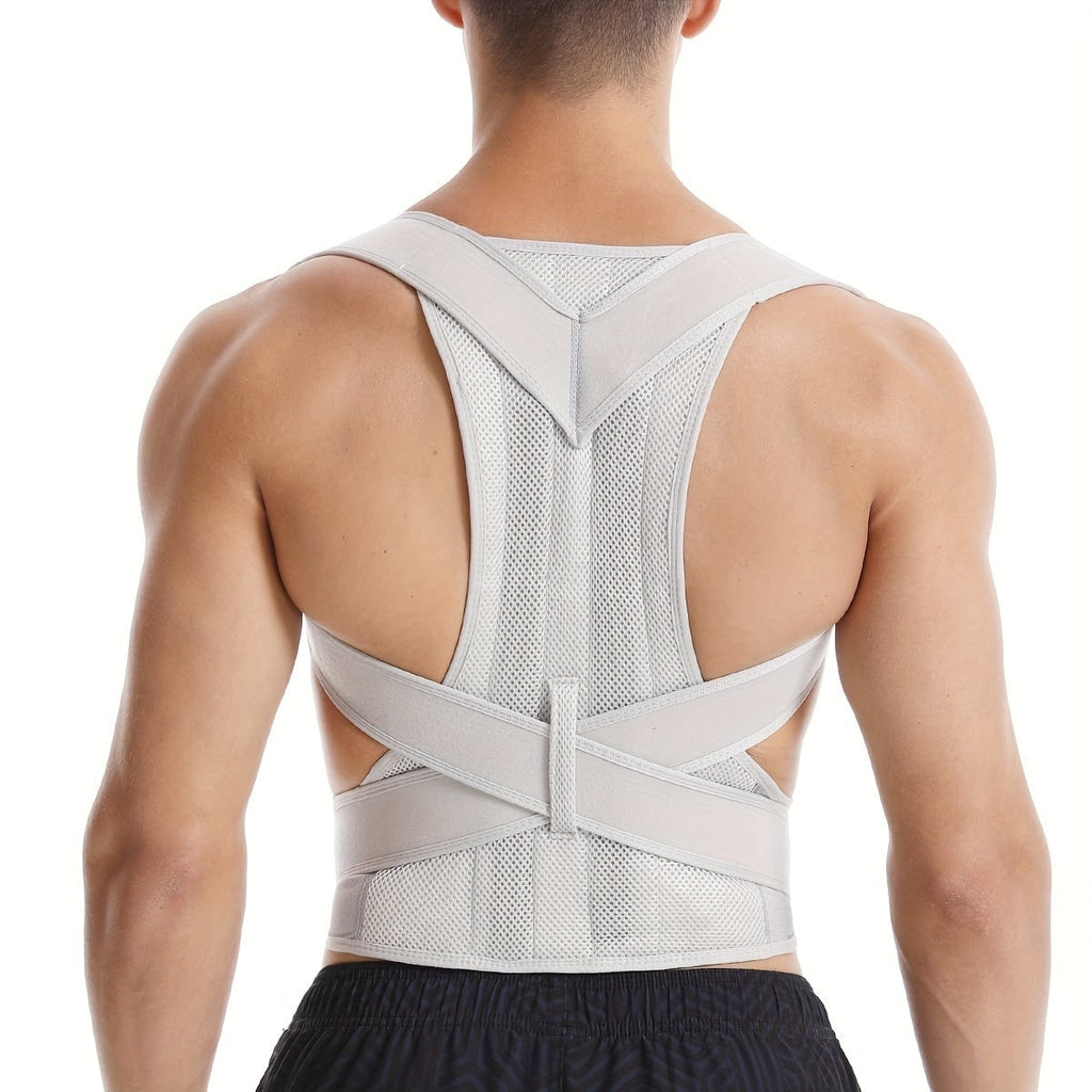 Posture Corrector Back Brace with Adjustable Mesh Straps and Lumbar Support - Image 3
