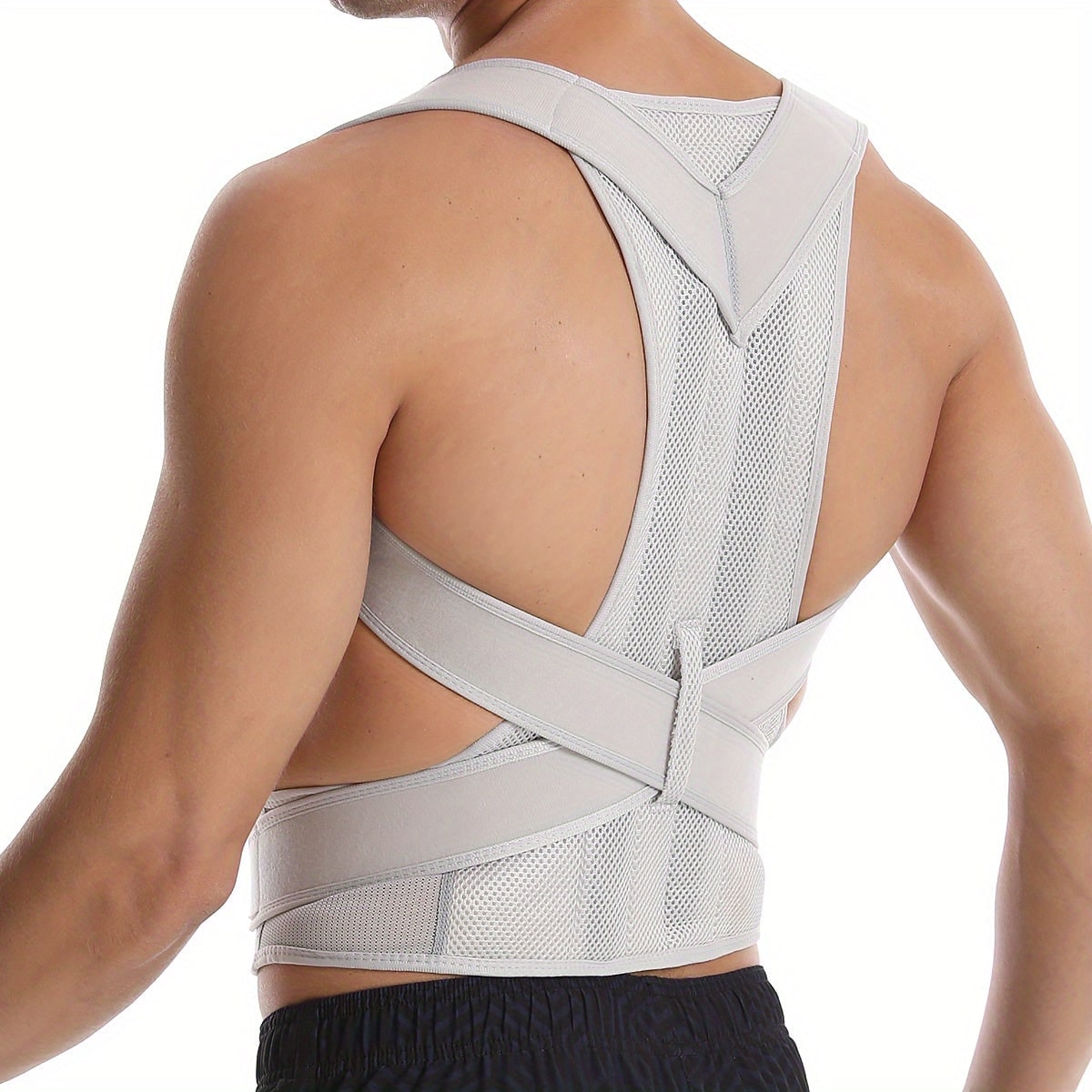 Posture Corrector Back Brace with Adjustable Mesh Straps and Lumbar Support - Image 6
