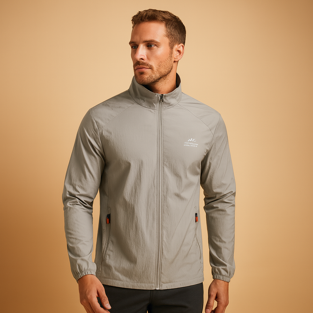 Men’s quilted summer jacket with lightweight design and casual style, suitable for spring and summer everyday wear.