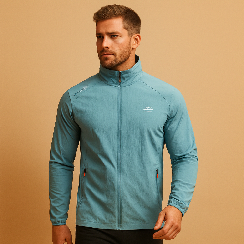 Men’s quilted summer jacket with lightweight design and casual style, suitable for spring and summer everyday wear.
