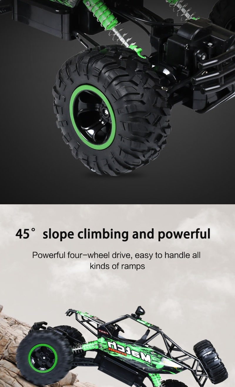 Rc Rock Crawler Remote Control 4x4 Monster Truck with Shock Absorbers and All-Terrain Tires - Image 11