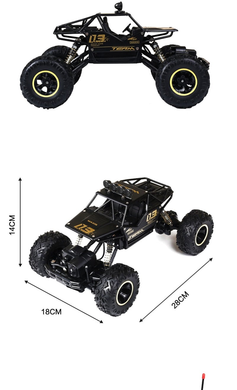 Rc Rock Crawler Remote Control 4x4 Monster Truck with Shock Absorbers and All-Terrain Tires - Image 16
