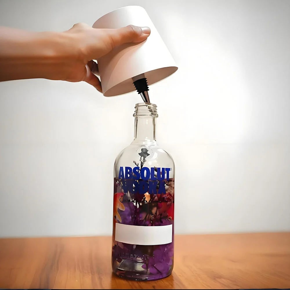 Rechargeable Cordless Table Lamp with LED Bottle Topper and Battery Powered Design - Image 10